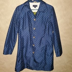 Women's Lands' End Navy Rain Jacket Size S